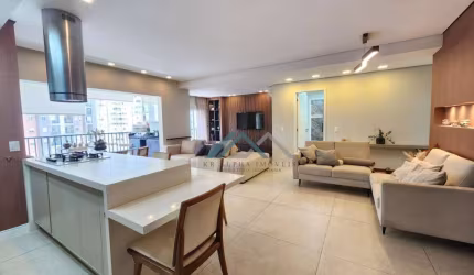 Lindo Apartamento Mobiliado com 3 dormitórios, sendo 2 suítes para alugar, 110 m² por R$ 12.800/mês - Edifício Parc Athenee - Barueri/SP