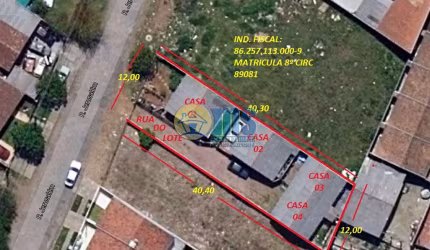 Terreno à venda na Rua Jerusalém, 148, Alto Boqueirão, Curitiba, 480 m2 por R$ 430.000