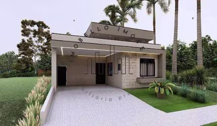 Casa à venda em Paulínia, Parque Brasil 500, com 3 suítes, com 168.88 m²