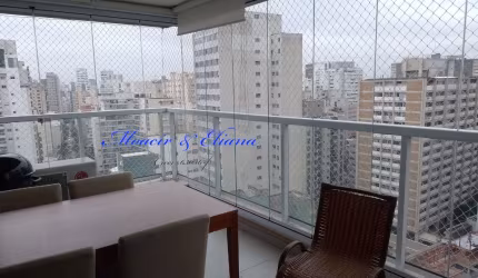 Maravilhoso apartamento mobiliado, próximo aos  hospitais  9 de julho e Sírio Libanês  com varandão gourmet. Aceita pets Pts