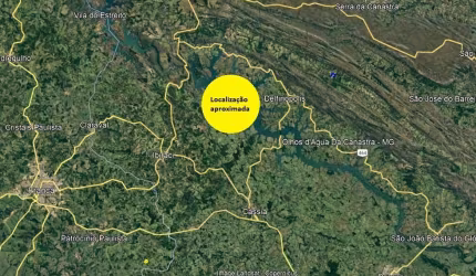 Excelente area para incorporação em Cássia / Delfinopolis-MG, área total 146 hectares com mais de 2,5 km de margem para represa