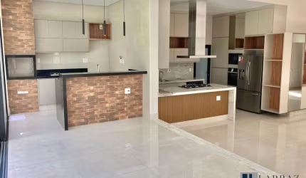 Linda casa nova para venda no charmoso Alphaville 3 em Bonfim Paulista, completa, 3 suítes, varanda gourmet e piscina em 526 m² de área total
