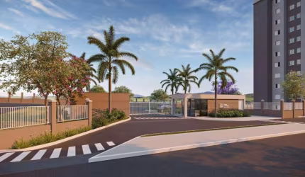 Parque das Oliveiras, Minha Casa Minha Vida, Cond. Alvorada das Garças, apartamento 2 dormitórios adaptavel, varanda, 54 m2 privativos e