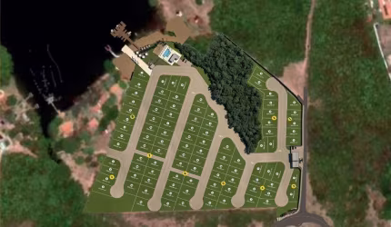 Lançamento de lotes em Rifaina-SP, Condomínio Jardim das Bromélias, lote com 514 m2, infraestrutura e lazer completos