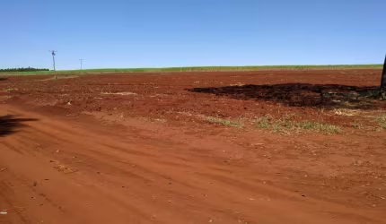 Sitio para venda na região de Igarapava-SP com 9 alqueires sendo 8,50 alqueires em cana arrendada. Beira do asfalto, região de 3 Usinas