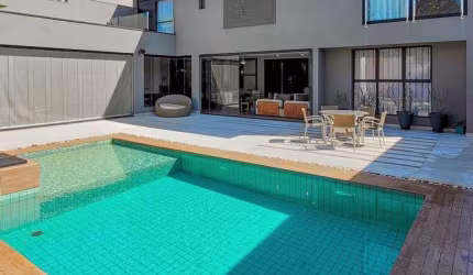 Lindo sobrado para venda no Condominio Nova Aliança Sul, Ilha Sicilia, 3 suites mais escritorio, gourmet, piscina em 516 m2 de área construída