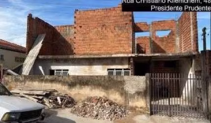Casa em construção para venda em Presidente Prudente-SP no Pq Sao Matheus, area construida 245 m2 em um terreno de 252 m2