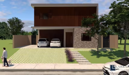 Casa em construção alto padrão para venda no charmoso Alphaville 3 em Bonfim Paulista, 3 suítes mais uma reversível, gourmet e piscina em 270 m2 const