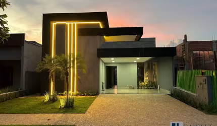 Casa nova para venda em condominio fechado na Zona Sul, Cond. Vivendas da Mata, 3 suites, gourmet e piscina em 300 m2 de area total