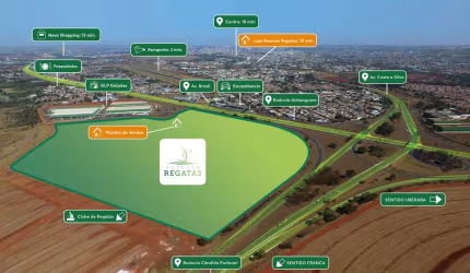 Lote misto residencial / comercial para venda na Zona Norte nas margens da Rodovia Anhanguera com a Candido Portinari, Reserva Regatas, lote com 176 m