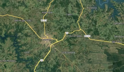 Sitio para venda em Araguari-MG com 48,40 hectares em pastagem, toda plana, rico em agua, altitude para café