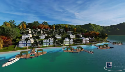 Lançamento condomínio de casas alto padrão no Lago de Furnas, São Jose da Barra-MG, Cond. Nau Loft Refugio, 192 m2 construidos em um terreno de 287 m2