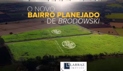 Lançamento de lotes em Brodowski-SP, Jardim dos Ipês, lote com 150 m2, infraestrutura completa, plano sem juros e correção para investidores e constru