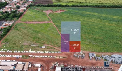 Area comercial / residencial para venda no Candido Portinari, área 1.809 m2, 45 m de fachada frente para avenida, regiao em franca expansao, ideal par