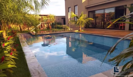 Maravilhosa casa para venda no Cond. Recanto do Rio Pardo em Jardinopolis, 4 suites, gourmet e piscina, 450 m2 construidos em um terreno de 1.500 m2