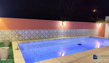 Linda casa alto padrão para venda no charmoso Vila do Golfe, Cond. Buona Vita, 3 dormitorios com 1 suite, gourmet e piscina em 300 m2 de área total