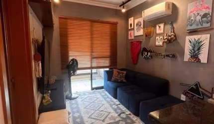 Lindo apartamento mobiliado para locação no Jd Palma Travassos, Ed. Rio Madeira, 1 dormitorio, varanda gourmet em 39 m2 privativos