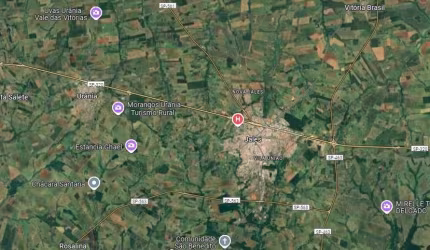 Fazenda para venda na região de Jales-SP com 54 alqueires sendo 52 alqueires em cana arrendada, córrego, terra massape