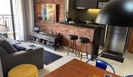 Lindo apartamento alto padrão para venda na Ribeirania, Ed.Jardins de Provence, reformado, 2 dormitorios 1 suite, varanda gourmet, 61m², portaria 24h