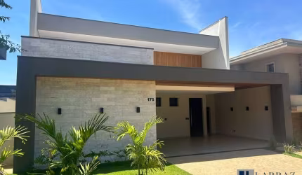 Maravilhosa casa nova para venda no charmoso Cond. Reserva Santa Luisa, 3 suites 1 master, escritorio, gourmet e piscina em 490 m2 total, lazer no con