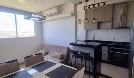 Ótimo apartamento mobiliado para venda no charmoso Quinta da Primavera, Cond. Belveder Towers, 2 dormitorios, varanda gourmet em 44 m², lazer completo