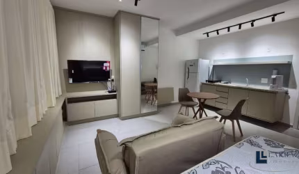 Lindo apartamento alto padrão, mobiliado para venda e locação no Nova Aliança Sul, Cond. Blend Coliving, 1 suite, 28 m2 privativos, lazer completo