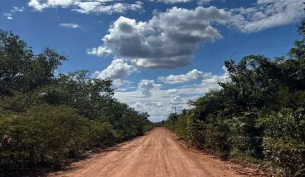 Fazenda bruta para venda na região de Santa Luz-PI com 5.400 hectares, área de baixao com Cerradão, riacho na propriedade