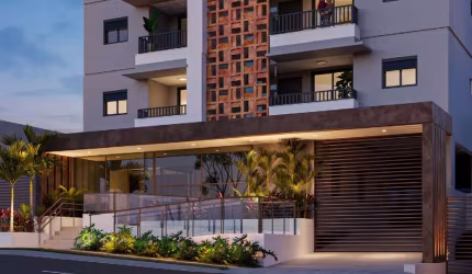 Lançamento alto padrão compacto na Ribeirania, Cond. Allure, 2 dormitórios, varanda gourmet, 63 m2 privativos, lazer no rooftop, ideal para investidor