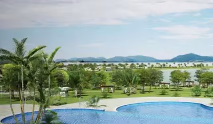 Lote para venda em condomínio fechado na represa de Furnas em Formiga-MG, Cond. Quintas do Pontal, lote com 1.503 m2, de ilha, lazer completo no condo