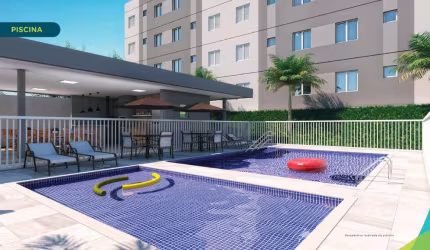 Lançamento apartamentos na Zona Leste, Ribeirão Verde, Cond. San Francisco, 2 dormitorios, 40 m2, lazer completo. Casa Verde e Amarela
