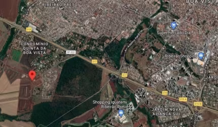 Excelente area para incorporação a venda na Zona Sul de Ribeirão Preto no Vivendas da Mata, com 4.141 m2, esquina em frente ao balão, 100 m fachada