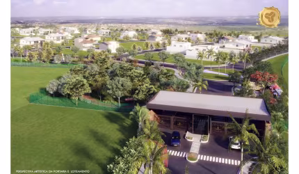 Lançamento em Cravinhos, lotes em condomínio fechado de alto padrao, Riviera Village, lote com 472 m2, ampla area de lazer e muito verde.