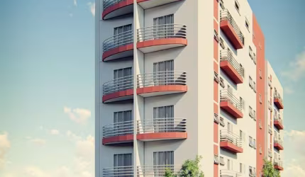 Apartamento novo para venda no Santa Cruz, Ed Piazza San Giovani, 2 dormitorios sendo 1 suite com sacada em 71 m2 e lazer na cobertura do condomínio