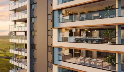 Super lançamento alto padrão no Jd. Olhos Dagua, o melhor da Zona Sul, apartamentos 4 suítes, várias plantas, com 254 m2, varanda gourmet e lazer comp