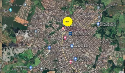 Excelente área para venda no Centro de Passos-MG, ideal para incorporação, área com 41.682 m2 na melhor localização de Passos