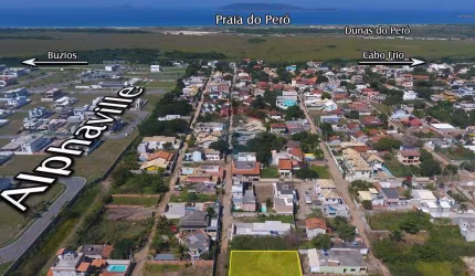Terreno à Venda com 300m² em Peró Cabo Frio RJ.