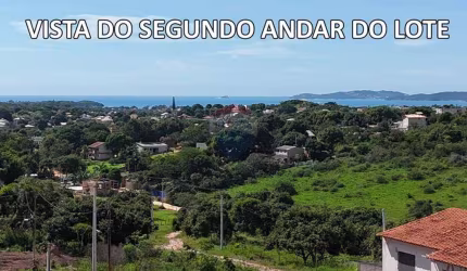 Terreno em Bosque de Búzios Rasa à venda com RGI com linda vista ao mar por R$ 140.000