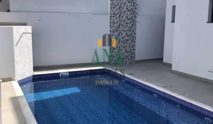Bela Casa de Esquina com 3 Suítes e Piscina no Residencial Granja Olga III