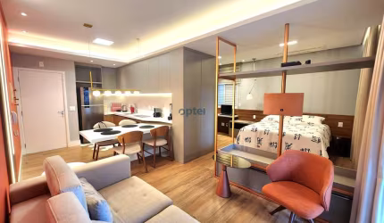 Loft de 50m2 mobiliado porteira fechada, VENDA/LOCAÇÃO no Marco Zero Home no Jardim do mar - São Bernardo do Campo