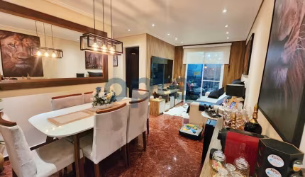 Apartamento de 2 dorms (suíte), 1 vaga com churrasqueira à carvão no condominio Exuberance Club