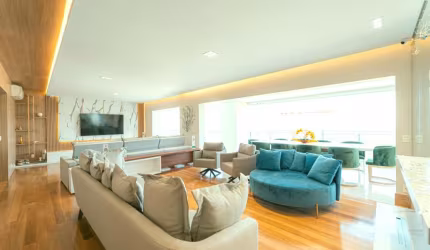 Versátil cobertura para venda com 5 quartos, sendo 5 suítes, 504m²