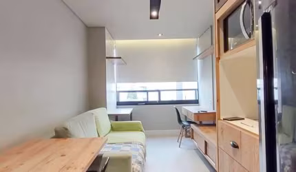 Deslumbrante apartamento tipo para locação com 1 quarto, 29m²