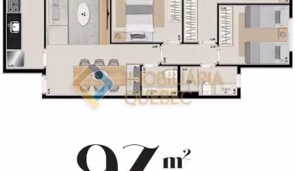 Apartamento com 3 quartos à venda na Rua Abrão Caixe, Condomínio Itamaraty, Ribeirão Preto, 97 m2 por R$ 788.254