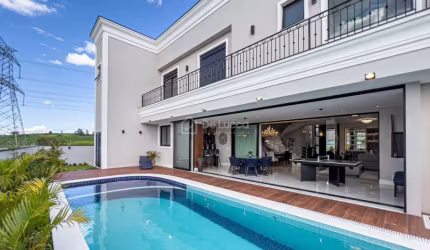 Casa em condomínio fechado com 4 quartos à venda na Rua Vicente Quercia, 46, Alphaville Dom Pedro 3, Campinas, 478 m2 por R$ 5.500.000