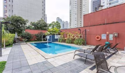 Flat com 1 quarto à venda na Rua Sansão Alves dos Santos, 373, Cidade Monções, São Paulo, 43 m2 por R$ 700.000