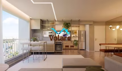 Apartamento à venda em Osasco-SP, na Vila Osasco, 2 quartos, 1 suíte, 2 salas, 2 banheiros, 1 vaga, 50,31m².
