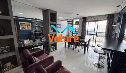 Cobertura Duplex à Venda no Centro de Osasco-SP: 3 quartos, 2 suítes, 3 salas, 3 banheiros, 2 vagas - Porteira Fechada!