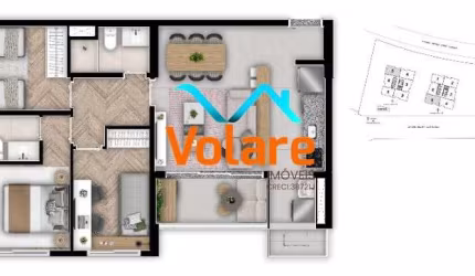 Apartamento à venda em Osasco-SP, Bela Vista: 3 quartos, 1 suíte, 2 salas, 2 banheiros, 1 vaga, 73,67m². Venha conferir!