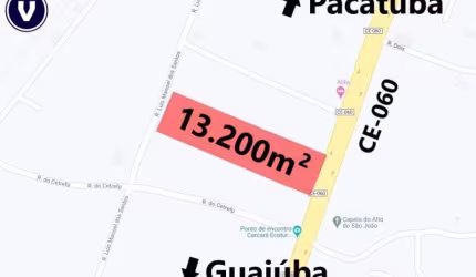 VERAS VENDE TERRENO 13.200m² entre a Pacatuba e Guaiúba no C