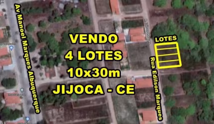 VERAS VENDE LOTES DE 300M² EM JIJOCA DE JERICOACOARA